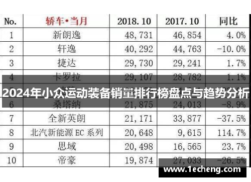 2024年小众运动装备销量排行榜盘点与趋势分析